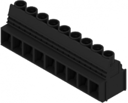 Leiterplattenklemme, 9-polig, RM 10.16 mm, 0,13-16 mm², 58 A, Schraubanschluss, schwarz, 2014180000