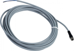 Sensor-Aktor Kabel, M8-Kabeldose, gerade auf offenes Ende, 3-polig, 5 m, PVC, schwarz, 3 A, XZCPV0566L5