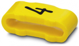 PVC Bezeichnungshülse, Aufdruck "4", (L x B) 11.3 x 4.3 mm, gelb, 0826527:4