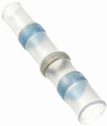Stoßverbinder mit Wärmeschrumpfisolierung, transparent, 24.5 mm
