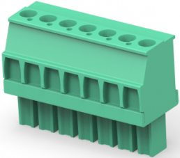 Leiterplattenklemme, 7-polig, RM 3.81 mm, 0,05-2 mm², 11 A, Käfigklemme, grün, 1986375-7