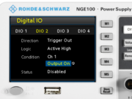 Option, Digitale Trigger-Ein/Ausgänge für Stromversorgungen NGE100 Serie, 5601.2227.03