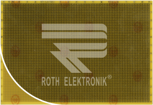 Leiterplatte RE240-LF, 160 x 233,4 mm, Epoxyd FR4, 2,54 x 2,54 mm Lochmatrix
