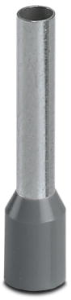 Isolierte Aderendhülse, 4,0 mm², 23 mm/15 mm lang, DIN 46228/4, grau, 1200264