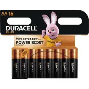DURACELL PLUS POWER BOOST AA16 Duracell Rundzellen, 9V-Blöcke