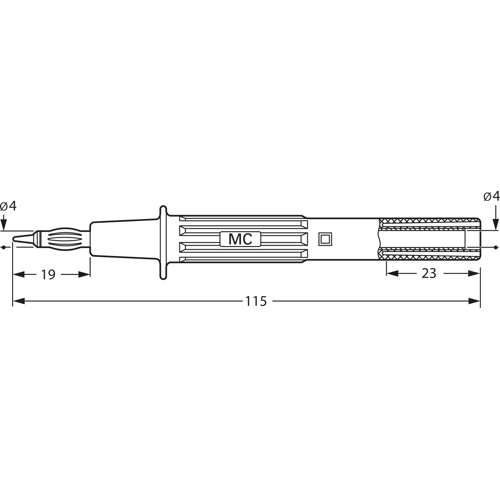 66.9112-21 Stäubli Electrical Connectors Prüfspitzen, Tastköpfe Bild 2