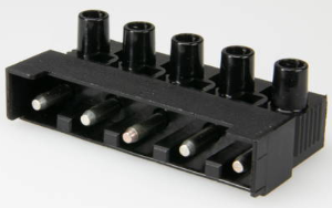 Stecker, 5-polig, Kabelmontage, Schraubanschluss, 0,5-2,5 mm², schwarz, 163 ST/5 DS