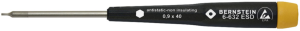 ESD Stiftschlüssel, 0,9 mm, Sechskant, KL 40 mm, L 120 mm, 6-632