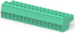 Leiterplattenklemme, 16-polig, RM 3.5 mm, 0,05-2 mm², 11 A, Käfigklemme, grün, 1-284506-6