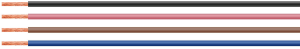 PVC-Schaltlitze, LifY, 0,25 mm², AWG 24, rosa, Außen-Ø 1,3 mm