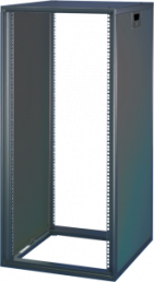38 HE Schrank ohne Tür und Rückwand, (H x B x T) 1745 x 553 x 600 mm, IP20, Stahl, schwarzgrau, 15230-013