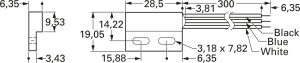 Näherungsschalter, Aufbaumontage, 1 Wechsler, 5 W, 175 V (DC), 0.25 A, Erfassungsbereich 8,5-11 mm, 59145-030