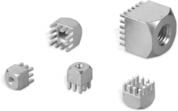 Powerelement M10, 20-polig, RM 2.54 mm, 350 A, Press-fit, Metall, 7461060