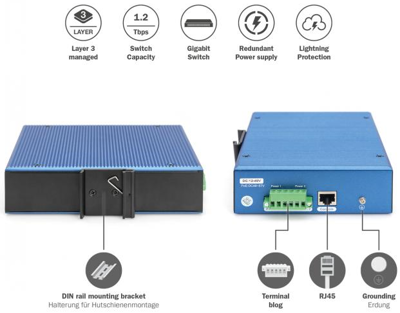 DN-651160 DIGITUS Industrial Ethernet Switches Bild 4