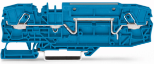 2-Leiter-Durchgangsklemme, Federklemmanschluss, 0,5-10 mm², 1-polig, 30 A, 12 kV, blau, 2006-8604