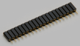 Buchsenleiste, 40-polig, RM 2.54 mm, gerade, schwarz, 10120836
