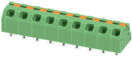 Leiterplattenklemme, 9-polig, RM 5 mm, 0,2-1,5 mm², 16 A, Federklemmanschluss, grün, 1862343