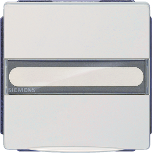 SCHUKO-Steckdose mit Klappdeckel/Schriftfeld, weiß, 16 A/250 V, Deutschland, IP20, 5UB1843
