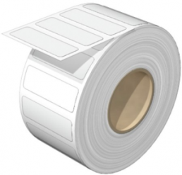 Polyester Gerätemarkierer, (L x B) 45 x 15 mm, weiß, Rolle mit 450 Stk