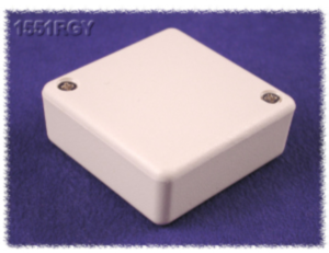 ABS Miniatur-Gehäuse, (L x B x H) 50 x 50 x 20 mm, lichtgrau (RAL 7035), IP54, 1551RGY