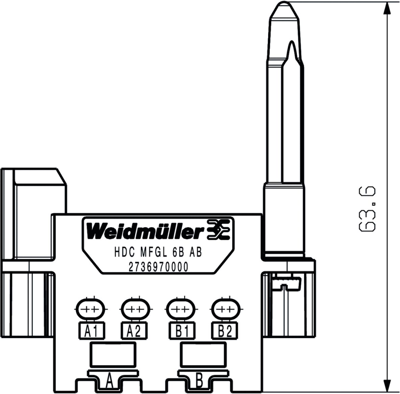 2736970000 Weidmüller Gehäuse für schwere Steckverbinder Bild 2