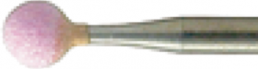 Kugelschleifer, Ø 3 mm, Schaft-Ø 2.35 mm, Schaftlänge 44 mm, Kugel, Siliziumkarbid, 601 104 ROSA