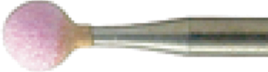 Kugelschleifer, Ø 4 mm, Schaft-Ø 2.35 mm, Schaftlänge 44 mm, Kugel, Siliziumkarbid, 602 104 ROSA