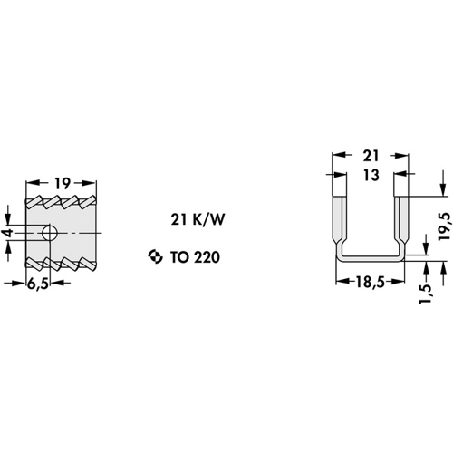 FK 230 SA L 1 Fischer Elektronik Kühlkörper Bild 2