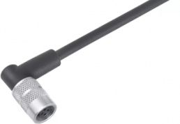 Sensor-Aktor Kabel, M9-Kabeldose, abgewinkelt auf offenes Ende, 3-polig, 5 m, PUR, schwarz, 4 A, 79 1452 275 03