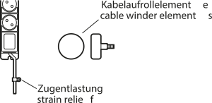 Kabelmanagement-Set für Laborwagen, 00.701.050.1