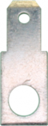Flachstecker, 4,8 x 0,8 mm, Ø 5.3 mm, L 17.5 mm, gerade, 3810H.67
