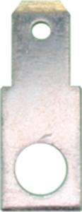Flachstecker, 4,8 x 0,8 mm, Ø 5.3 mm, L 17.5 mm, gerade, 3810H.67