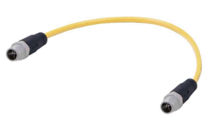Sensor-Aktor Kabel, M12-Kabelstecker, gerade auf M12-Kabelstecker, gerade, 8-polig, 2 m, PUR, gelb, 0948C0C0756020