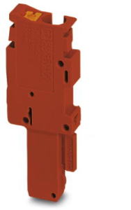Stecker, Push-in-Anschluss, 0,14-1,5 mm², 1-polig, 17.5 A, 6 kV, rot, 3212695