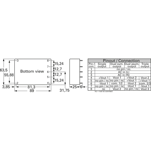 TML 40115 TRACO POWER AC/DC-Wandler Bild 2