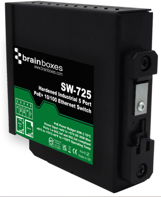 SW-725 BRAINBOXES Industrial Ethernet Switches Bild 2
