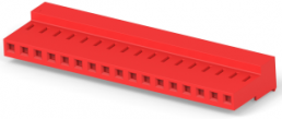 Buchsenleiste, 17-polig, RM 3.96 mm, gerade, rot, 4-640433-7