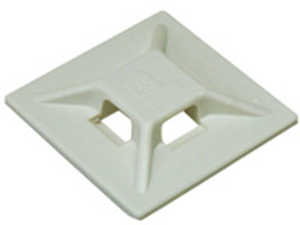 Befestigungssockel, ABS, weiß, (L x B x H) 19.1 x 19.1 x 4.6 mm