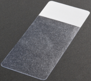 Vinyl Etikett, (L x B) 12.7 x 19.1 mm, weiß/transparent, Rolle mit 5000 Stk
