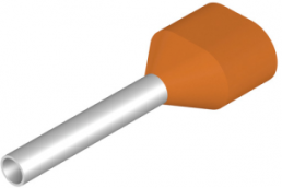 Isolierte Aderendhülse, 0,5 mm², 16 mm/10 mm lang, orange, 9037210000