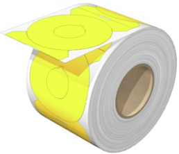 Polyester Gerätemarkierer, (L x B) 60 x 60 mm, gelb, Rolle mit 450 Stk