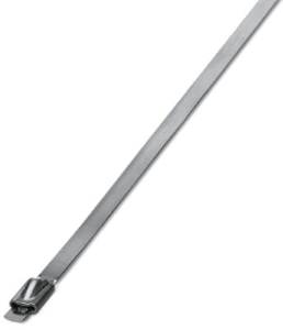 Kabelbinder, Edelstahl, (L x B) 679 x 4.6 mm, Bündel-Ø 203 mm, silber, UV-beständig, -80 bis 538 °C