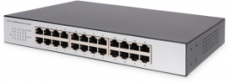 24-Port Fast Ethernet Switch, 19 Zoll, Unmanaged