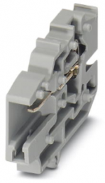 COMBI-Kupplung, Federzuganschluss, 0,08-4,0 mm², 1-polig, 24 A, 6 kV, grau, 3042214