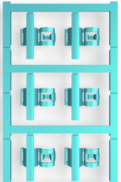 Polyamid Kabelmarkierer, beschriftbar, (B x H) 30 x 12.5 mm, max. Bündel-Ø 7 mm, blau, 1025340000