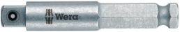 1/2 Zoll Adapter, Außensechskant-/Vierkant, 1/2 Zoll, L 75 mm, 05050510001