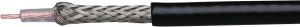 Koaxiale HF-Leitung, 50 Ω, RG 174, schwarz