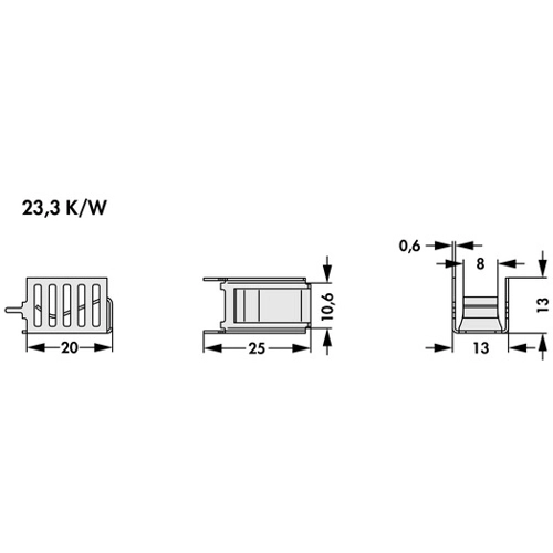 FK 261 MI 220 V Fischer Elektronik Kühlkörper Bild 2