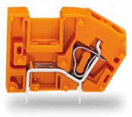 Leiterplattenklemme, 1-polig, RM 5.08 mm, 0,08-2,5 mm², 16 A, Käfigklemme, orange, 742-126