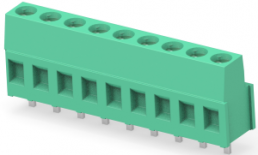 Leiterplattenklemme, 9-polig, RM 5.08 mm, 0,05-3 mm², 17.5 A, Käfigklemme, grün, 282841-9